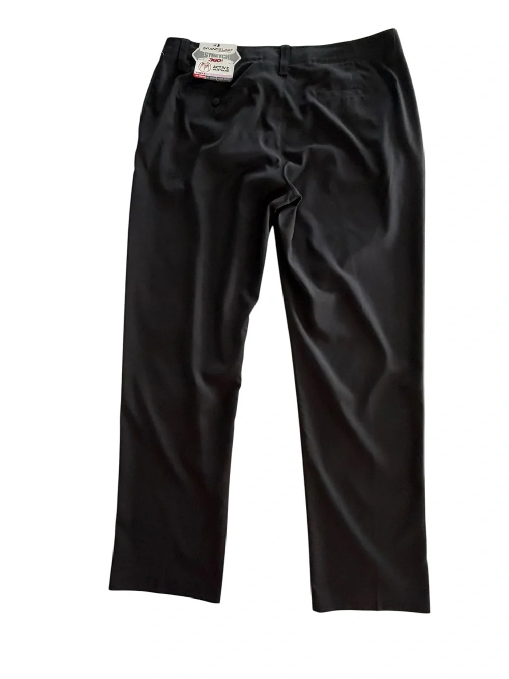 NWT Grand Slam Performance Stretch 360 Active Waistband Golf Pants 38x32 Black